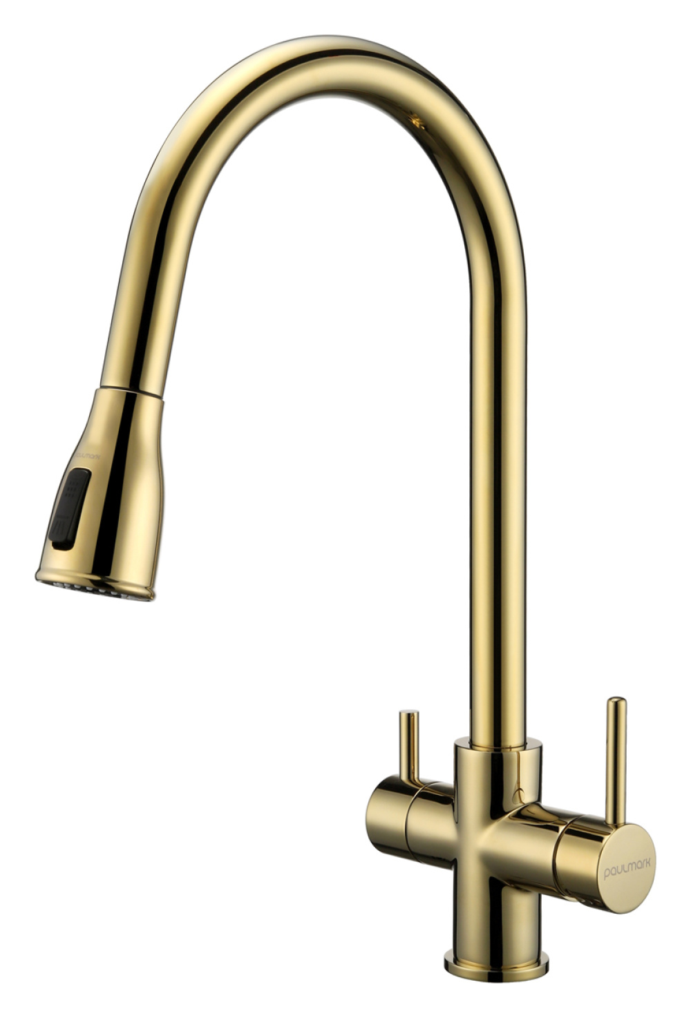 Смеситель для кухни Paulmark Lange (La214212-G) золото