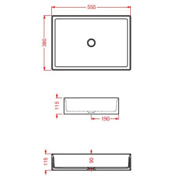 Раковина накладная 55 см ArtCeram Scalino (SCL002 12 00) желтый
