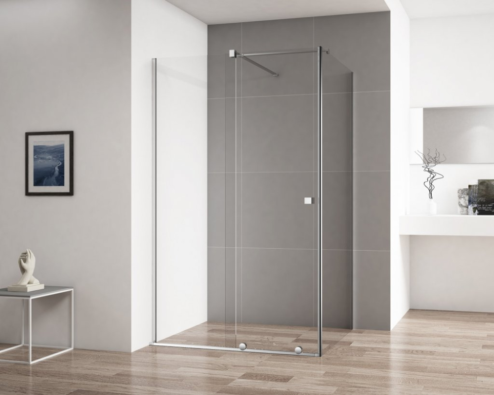 Фото Душевой уголок Cezares STREAM-AH-1-120/90-C-Cr, 120 х 90 х 195 см, стекло прозрачное