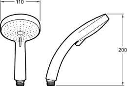 Фото Душевая лейка Jacob Delafon Citrus E12914-CP