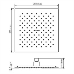 Верхний душ WasserKRAFT A256 золото