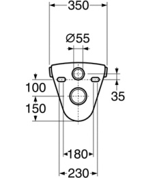 Инсталляция Gustavsberg с унитазом Gustavsberg Nordic 2330 GB112330001000, сиденье стандарт, комплек