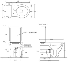 Унитазы Чаша унитаз компакт Galassia Ethos (8441NE), цвет черный