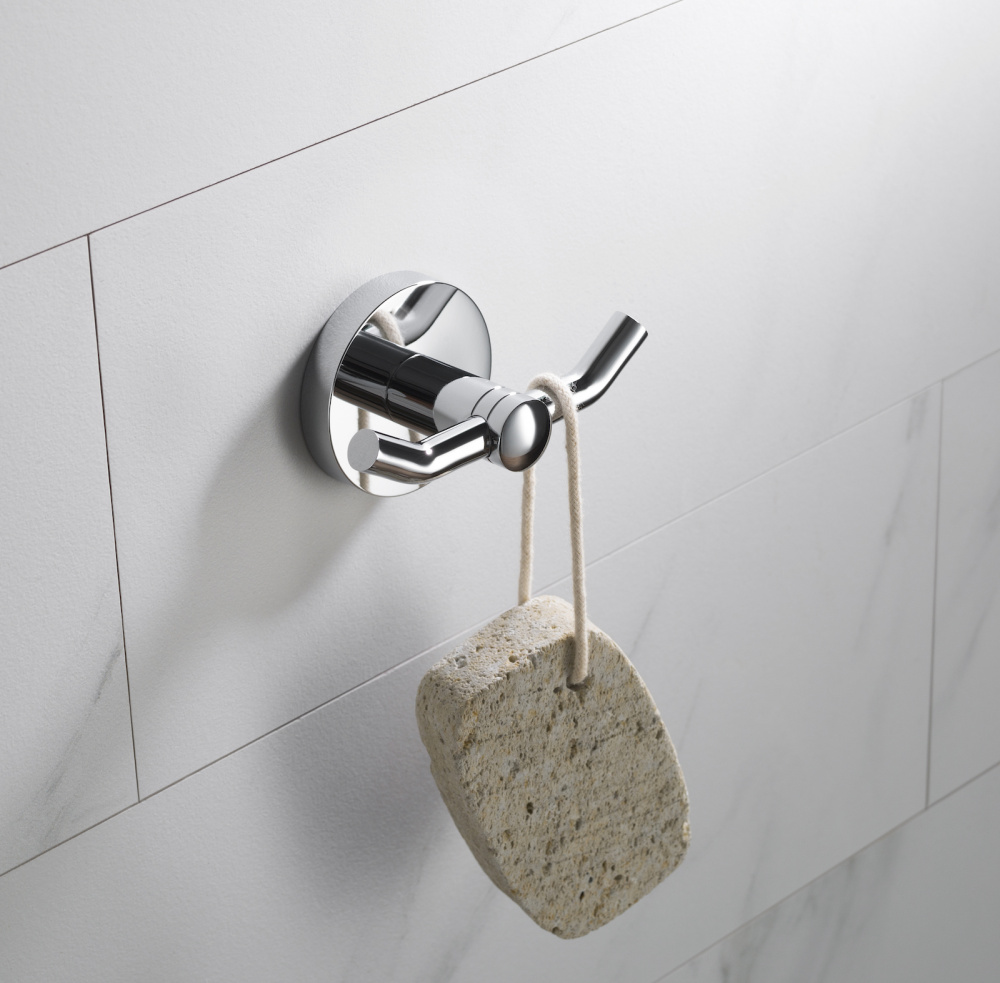 Фото Крючок двойной Timo Saona 13012/00 хром