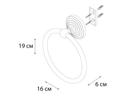 Фото Полотенцедержатель FIXSEN Retro кольцо (FX-83811)