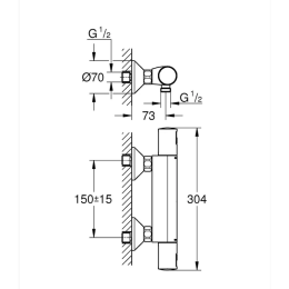 Термостат для душа Grohe Precision Start (34594000)