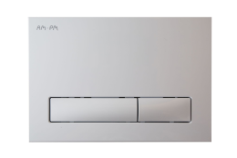 Инсталляция Am.Pm с безободковым унитазом BelBagno Flay-R BB506CH, сиденье микролифт клавиша белая