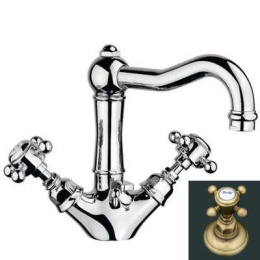 Фото Смеситель Nicolazzi Half Dome 1432 BZ 70 для раковины, бронза