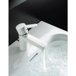 Фото Смеситель для раковины Kludi Zenta (382509175) хром белый