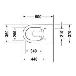 Унитаз Duravit ME by Starck 2169090000, белый