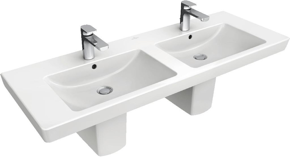 Раковина двойная 7175 D0 R2 VILLEROY&BOCH SUBWAY 2.0, 1300х470 мм