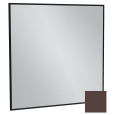 Зеркало Jacob Delafon Silhouette EB1425-F32, 80 х 80 см, лакированная рама ледяной коричневый сатин