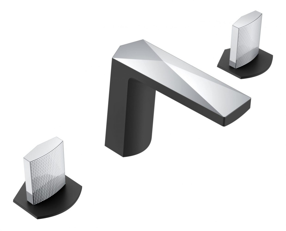 Фото Смеситель врезной Boheme Venturo (150-BCR-TOUCH) черный, хром