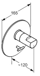 Фото Смеситель для ванны Kludi New Waves (575130575) хром