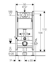 Унитаз с инсталляцией Aquatek (SET ВЕГА бел), цвет синий