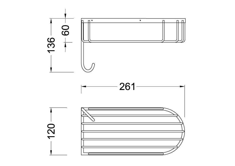 Фото Полка с крючками Timo Nelson (160081/02)
