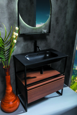 Фото Armadi Art 894-080-D Ящик под консоль LOFT 80 dark wood, 1 полка