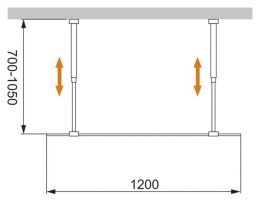 Душевой уголок Душевое ограждение Cezares Liberta-L-2-120-C-Cr 120 x 195 см, стекло прозрачное, профиль хром