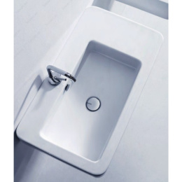 Kerasan Ego 324301 раковина 75х43 с 1 отверстием под смеситель, цвет белый