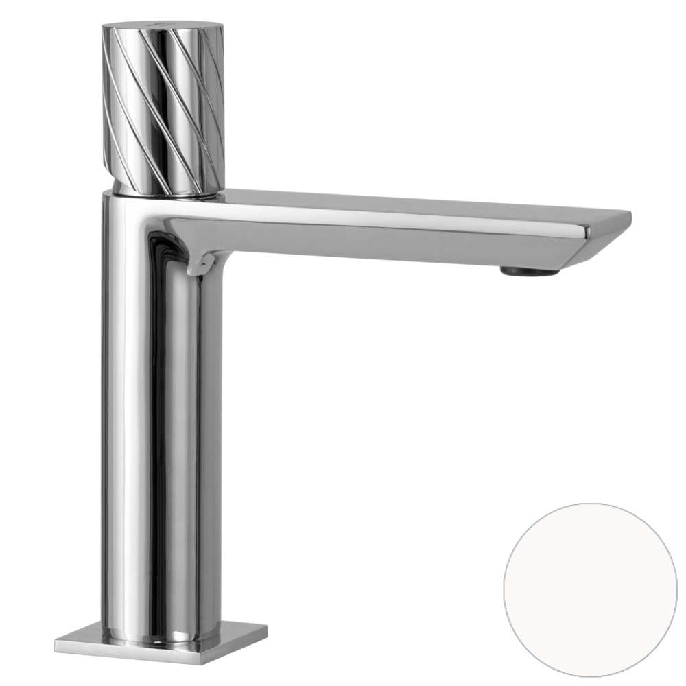 Фото Смеситель для раковины Remer Edge EG710BO, белый матовый