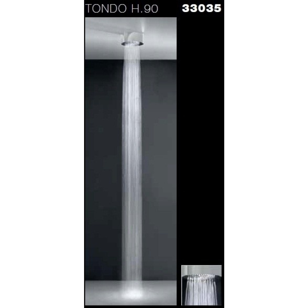 Верхний душ Gessi Segni Tondo (33035#238) сталь полированная