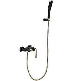 Фото Смеситель для ванны Boheme Venturo (383-B) черный, золото