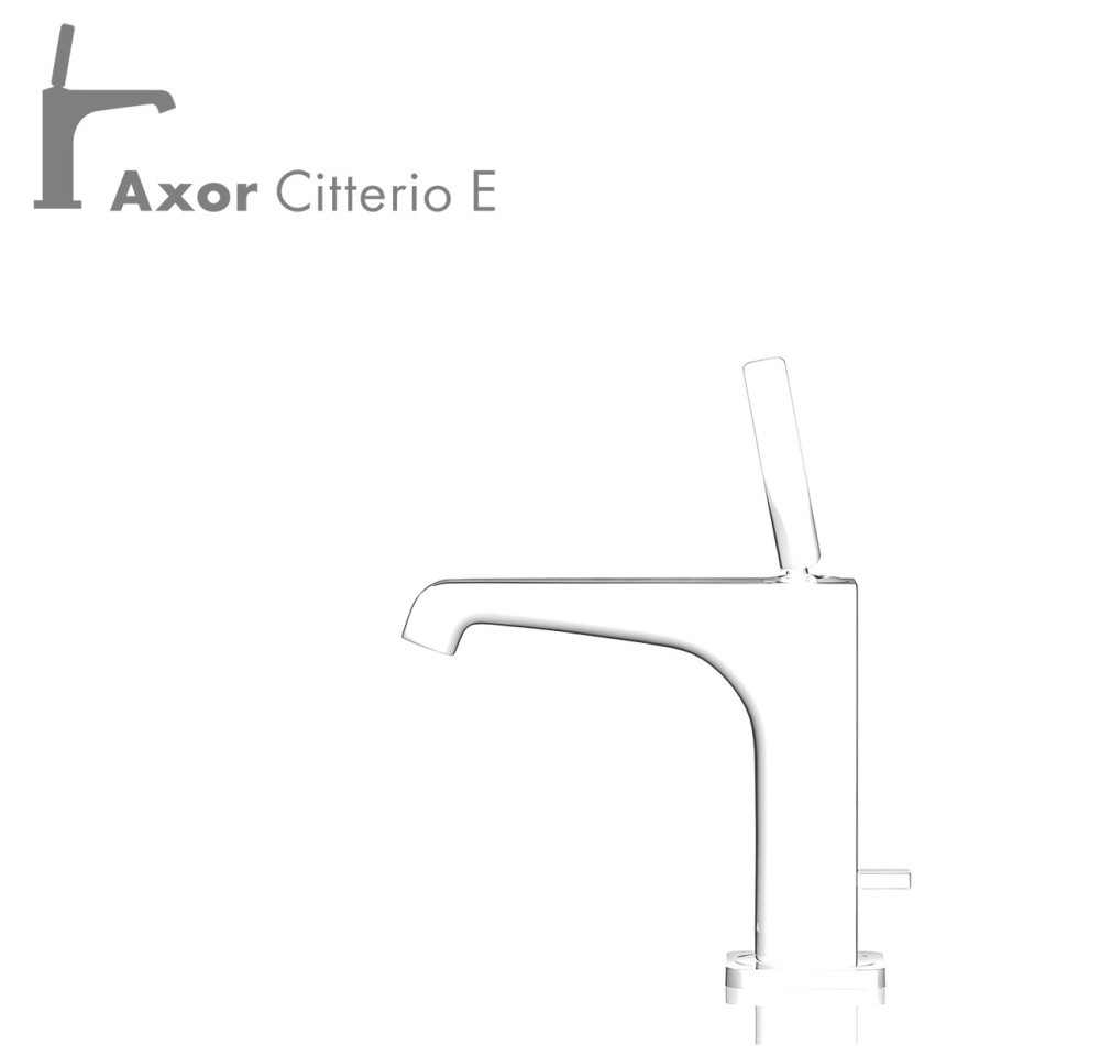 Фото AXOR Citterio E 36100310 - Смеситель для раковины ComfortZone 130 (красное золото - шлифованное)