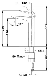 Смеситель для умывальника Teka Itaca 67366020G2 PVD, золото