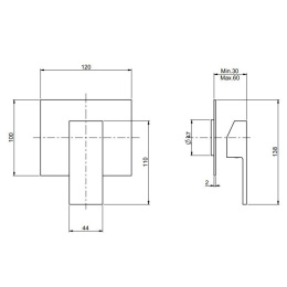 FIMA Carlo Frattini Brick Chic F3503/1CCR Смеситель для душа