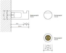 Крючок для халата и полотенца Decor Walther Tube (0540100), хром