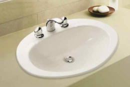 Раковина Jacob Delafon Presquile E1250-00 60*48 см, врезная сверху