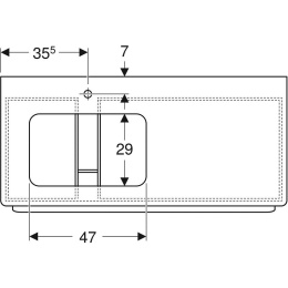 Geberit My day 824160000 Тумба для раковины, с ящиками выдвижными