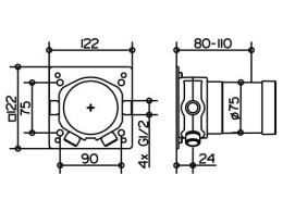 Фото Душевой комплект Keuco Ixmo 59602370002 черный матовый