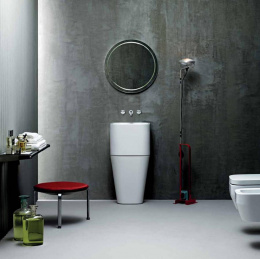 Бельевая корзина Azzurra Tandem ULI CES bi под раковину, белый