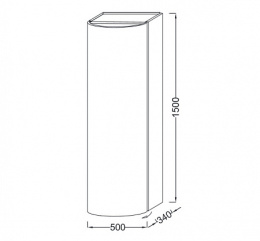 Фото Шкаф-пенал Jacob Delafon Presquile EB1115G-N21