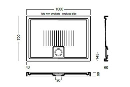 Душевой поддон Hatria Lif.St (YXMJ01)