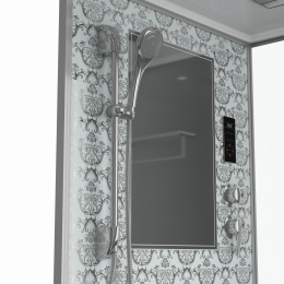 Фото Душевая кабина 100x90x215 Niagara (NG-7714W) акрил, Поддон низкий