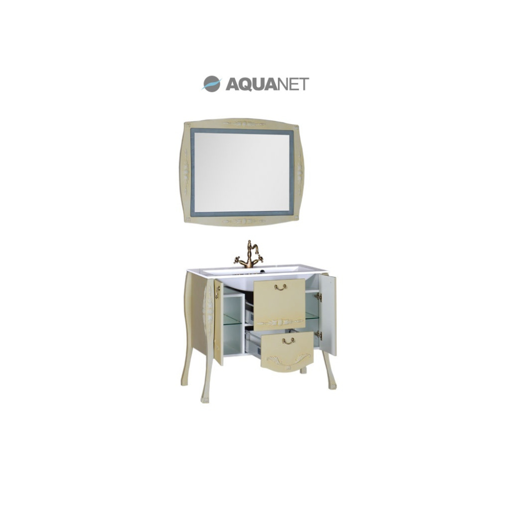 Мебель для ванной Aquanet Виктория 90 олива
