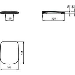 Сиденье c крышкой T318201 Ideal Standard Esedra