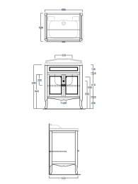 Simas Arcade ARMD70bi/cr Тумба под раковину
