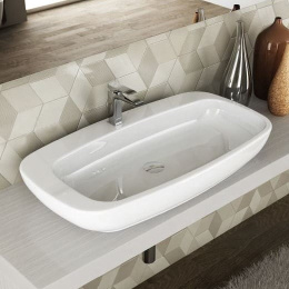 Фото Раковина 90 см ArtCeram Dial (DAL004 01 00) белый