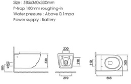 Унитаз подвесной SantiLine (SL-5031MB) черный матовый