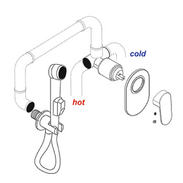 Фото Гигиенический душ WasserKRAFT Elbe Black