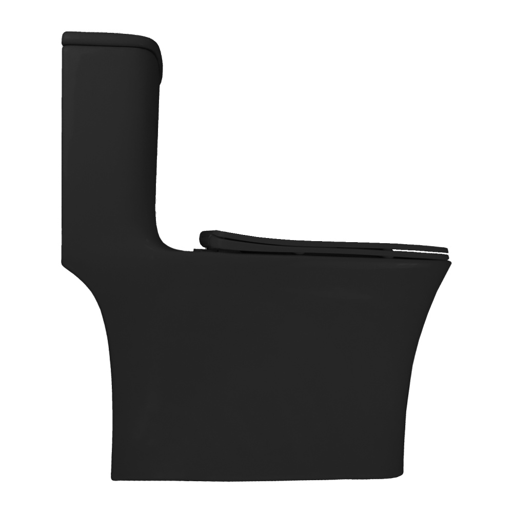 Унитаз-моноблок Azario GRESSA (AZ-1111MB) Черный матовый