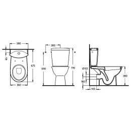 Ideal Standard Oceane W306401 Унитаз компакт