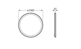 Зеркало с подсветкой Roca Iridia (812338000)