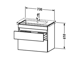 Тумба под раковину Duravit Durastyle DS648102222, белый