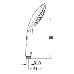 Grohe Euphoria 27220000 Душ ручной, 2 вида струи