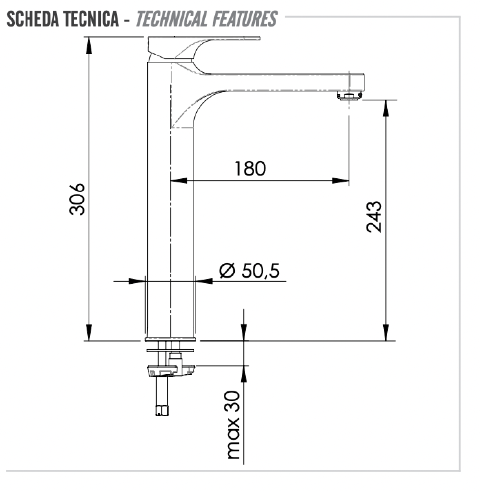 Фото Смеситель для раковины Remer Class Line L10LXL