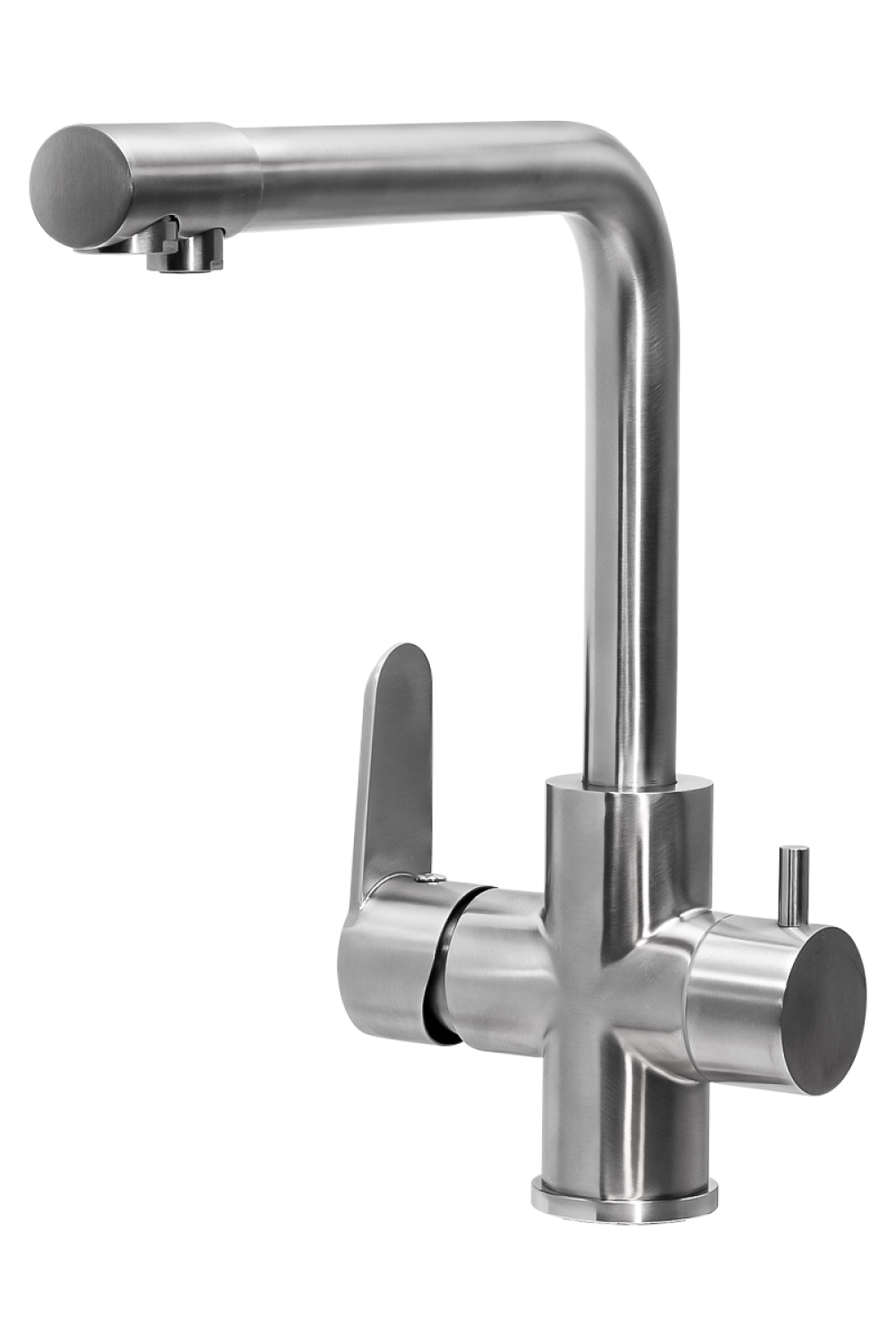 Фото Смеситель для кухни ПСМ-ПРОФСАН PSM-300-22 STEEL с подключением фильтра тип См-МОЦБА